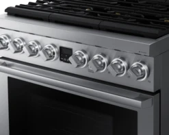 Transitional 36" Gas Range, Silver Stainless Steel, Natural Gas/Liquid Propane -Kitchen Appliances Shop frxakybsvsyl