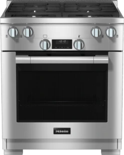 MIELE HR 1124-3 G AG - 30 Inch Range All Gas With DirectSelect, Twin Convection Fans And M Pro Dual Stacked Burners