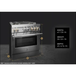 48" NOIR™ Gas Professional-Style Range With Chrome-Infused Griddle -Kitchen Appliances Shop frxeyafkncoe