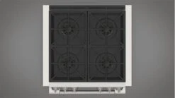 30" All Gas Pro Range - Glossy Black -Kitchen Appliances Shop frxjokusdisg