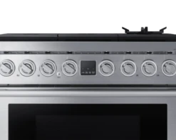 Transitional 36" Dual-Fuel Range, Silver Stainless Steel, Natural Gas/Liquid Propan -Kitchen Appliances Shop frxmxctiqgtv