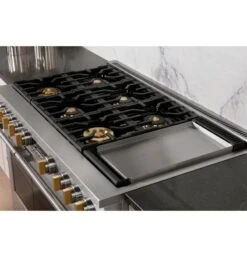 Monogram 48" All Gas Professional Range With 6 Burners And Griddle (Natural Gas) -Kitchen Appliances Shop frxrehtfhask