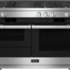 MIELE HR 1955-3 G DF GR - 48 Inch Range - The Dual Fuel All-rounder With M Touch For The Highest Demands.