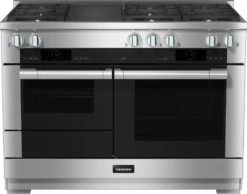MIELE HR 1955-3 G DF GR - 48 Inch Range - The Dual Fuel All-rounder With M Touch For The Highest Demands.