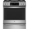 GE Profile™ 30" Smart Dual Fuel Slide-In Front-Control Fingerprint Resistant Range -Kitchen Appliances Shop frygieenebxd