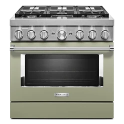 KitchenAid® 36'' Smart Commercial-Style Dual Fuel Range With 6 Burners