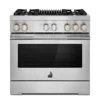 RISE™ 36" Dual-Fuel Professional Range With Gas Grill