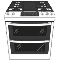 GE® 30" Slide-In Front Control Gas Double Oven Range 30 GE® 30" Slide-In Front Control Gas Double Oven Range -Kitchen Appliances Shop fryvrbyhygqg