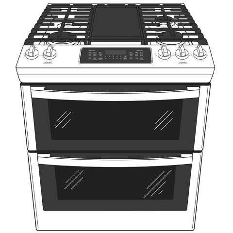 GE® 30" Slide-In Front Control Gas Double Oven Range 16 GE® 30" Slide-In Front Control Gas Double Oven Range - Image 14
