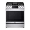 LG 6.3 Cu. Ft. Smart Wi-fi Dual Fuel Slide-in Range With ProBake Convection&reg; And EasyClean&reg;