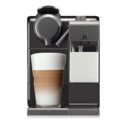 DeLonghi Nespresso Lattissima Touch Espresso Machine In Black 9 DeLonghi Nespresso Lattissima Touch Espresso Machine In Black -Kitchen Appliances Shop lattissimatouch 560b black front milk