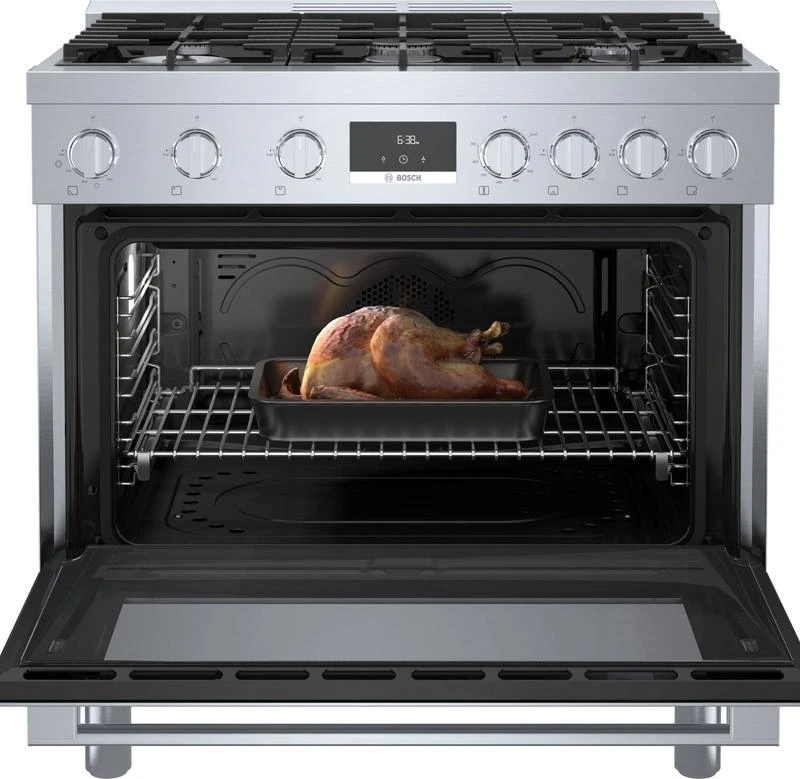 Bosch 800 Series Dual Fuel Freestanding Range 36" Stainless Steel 4 Bosch 800 Series Dual Fuel Freestanding Range 36" Stainless Steel - Image 2