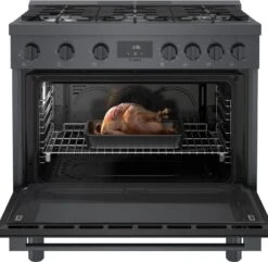 Bosch 800 Series Gas Freestanding Range 36" Black Stainless Steel -Kitchen Appliances Shop mecuklreqrki