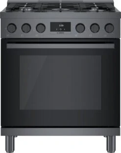 Bosch 800 Series Gas Freestanding Range 30" Black Stainless Steel