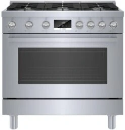 Bosch 800 Series Gas Freestanding Range 36" Stainless Steel