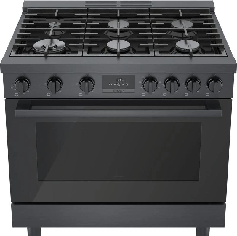 Bosch 800 Series Dual Fuel Freestanding Range 36" Black Stainless Steel 6 Bosch 800 Series Dual Fuel Freestanding Range 36" Black Stainless Steel - Image 4