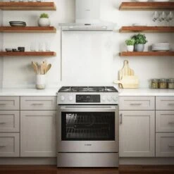 Bosch 800 Series Gas Slide-in Range 30" Stainless Steel -Kitchen Appliances Shop memtcuaevyxh