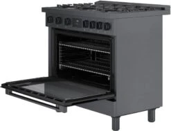 Bosch 800 Series Gas Freestanding Range 36" Black Stainless Steel -Kitchen Appliances Shop mepbfycydusw