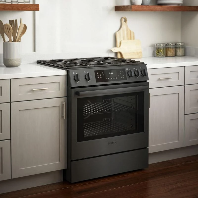 Bosch 800 Series Gas Slide-in Range 30" Black Stainless Steel 13 Bosch 800 Series Gas Slide-in Range 30" Black Stainless Steel - Image 11