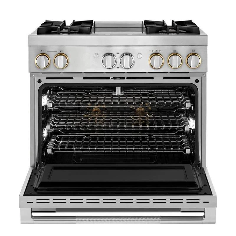 RISE™ 36" Dual-Fuel Professional Range With Chrome-Infused Griddle - CLEARANCE ITEM 4 RISE™ 36" Dual-Fuel Professional Range With Chrome-Infused Griddle - CLEARANCE ITEM - Image 2