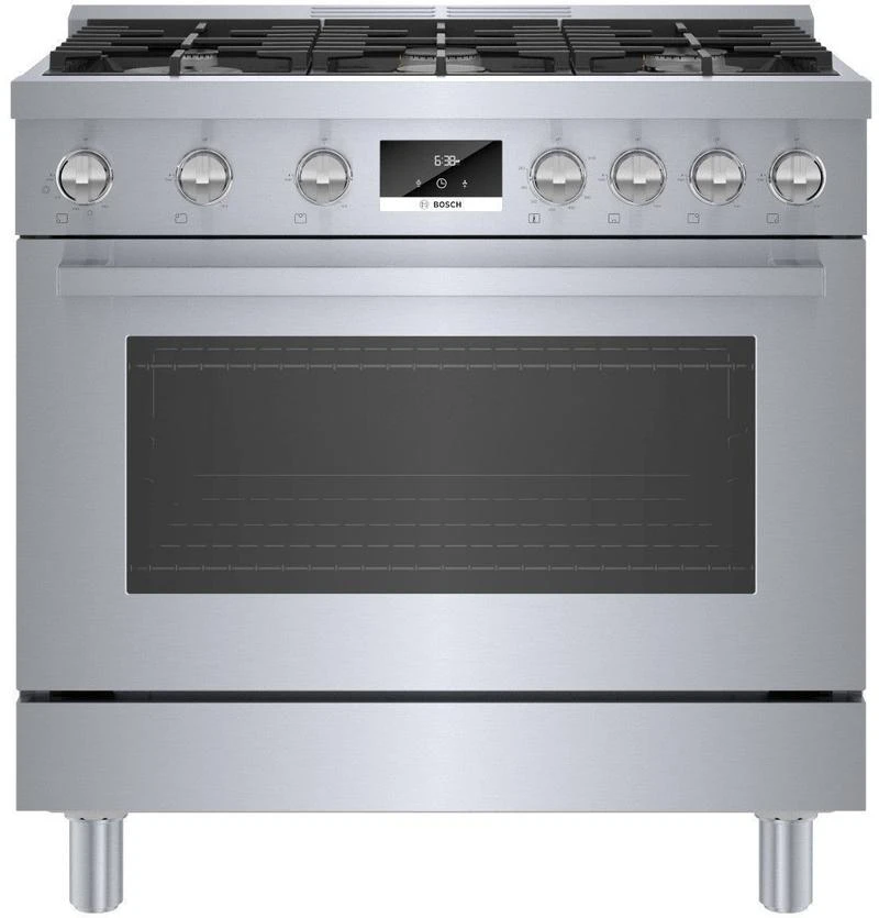 Bosch 800 Series Dual Fuel Freestanding Range 36" Stainless Steel 3 Bosch 800 Series Dual Fuel Freestanding Range 36" Stainless Steel