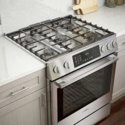 Bosch 800 Series Dual Fuel Slide-in Range 30" Stainless Steel -Kitchen Appliances Shop mevjogltlpeo