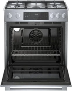 Bosch 800 Series Gas Slide-in Range 30" Stainless Steel -Kitchen Appliances Shop mevwldkhbqwj