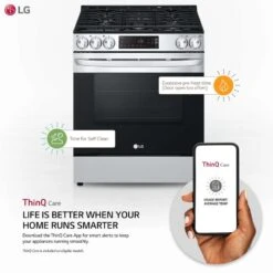 LG 5.8 Cu Ft. Smart Wi-Fi Enabled Gas Slide-in Range With EasyClean® -Kitchen Appliances Shop pcshngdrfewu