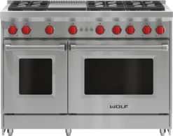 Wolf 48" Gas Range - 6 Burners And Infrared Griddle