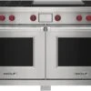 Wolf 60" Dual Fuel Range - 6 Burners And Infrared Dual Griddle