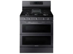 Samsung 6.0 Cu. Ft. Smart Freestanding Gas Range With Flex Duo™ & Air Fry In Black Stainless Steel
