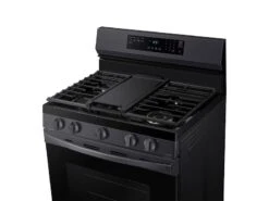 Samsung 6.0 Cu. Ft. Smart Freestanding Gas Range With No-Preheat Air Fry & Convection In Black Stainless Steel -Kitchen Appliances Shop rdfqgnkldvai