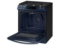 Samsung Bespoke Smart Slide-in Gas Range 6.0 Cu. Ft. With Smart Dial, Air Fry & Wi-Fi In Navy Steel -Kitchen Appliances Shop rdgnwwbpplhy