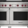 Wolf 48" Dual Fuel Range - 4 Burners And Infrared Dual Griddle