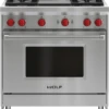 Wolf 36" Gas Range - 4 Burners And Infrared Griddle 2 Wolf 36" Gas Range - 4 Burners And Infrared Griddle -Kitchen Appliances Shop rdgtjqstfime