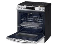 Samsung Bespoke 6.0 Cu. Ft. Smart Front Control Slide-In Gas Range With Air Fry & Wi-Fi In White Glass -Kitchen Appliances Shop rdhcbwmgyyyi