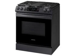 Samsung 6.0 Cu. Ft. Smart Slide-in Gas Range With Convection In Black Stainless Steel 20 Samsung 6.0 Cu. Ft. Smart Slide-in Gas Range With Convection In Black Stainless Steel -Kitchen Appliances Shop rdibptlprape