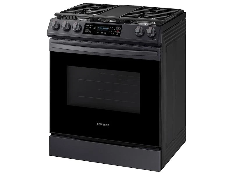 Samsung 6.0 Cu. Ft. Smart Slide-in Gas Range With Convection In Black Stainless Steel 10 Samsung 6.0 Cu. Ft. Smart Slide-in Gas Range With Convection In Black Stainless Steel - Image 8