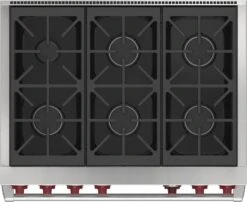 Wolf 36" Dual Fuel Range - 6 Burners -Kitchen Appliances Shop rdioarmvkecl