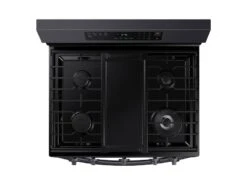 Samsung 6.0 Cu. Ft. Smart Freestanding Gas Range With No-Preheat Air Fry & Convection In Black Stainless Steel -Kitchen Appliances Shop rdjafgkyavcf