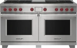 Wolf 60" Dual Fuel Range - 6 Burners, Infrared Charbroiler And Infrared Griddle