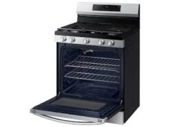 Samsung 6.0 Cu. Ft. Smart Freestanding Gas Range With Integrated Griddle In Stainless Steel -Kitchen Appliances Shop rdkqkpkvakdk