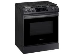 Samsung 6.0 Cu. Ft. Smart Slide-in Gas Range In Black Stainless Steel -Kitchen Appliances Shop rdkvfpfguhjh