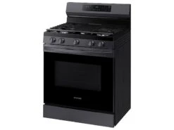 Samsung 6.0 Cu. Ft. Smart Freestanding Gas Range With 18K BTU Dual Power Burner & Self Clean In Black Stainless Steel -Kitchen Appliances Shop rdlwneeytbrv