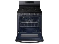 Samsung 6.0 Cu. Ft. Smart Freestanding Gas Range With No-Preheat Air Fry & Convection In Black Stainless Steel -Kitchen Appliances Shop rdndwpsfssao