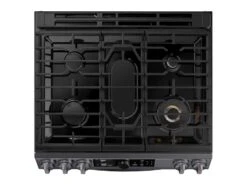 Samsung 6.0 Cu Ft. Smart Slide-in Gas Range With Flex Duo™, Smart Dial & Air Fry In Black Stainless Steel -Kitchen Appliances Shop rdotdbnnkdwp