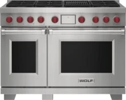 Wolf 48" Dual Fuel Range - 6 Burners And Infrared Charbroiler