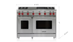 Wolf 48" Gas Range - 4 Burners, Infrared Charbroiler And Infrared Griddle -Kitchen Appliances Shop rdqgdnexmcfm
