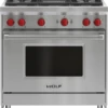 Wolf 36" Gas Range - 4 Burners And Infrared Charbroiler 2 Wolf 36" Gas Range - 4 Burners And Infrared Charbroiler -Kitchen Appliances Shop rdrxqvjqqver