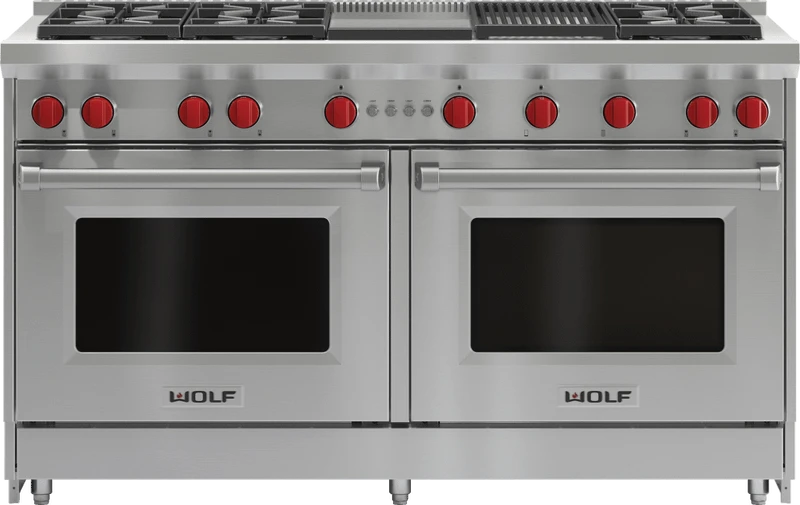 Wolf 60" Gas Range - 6 Burners, Infrared Charbroiler And Infrared Griddle 3 Wolf 60" Gas Range - 6 Burners, Infrared Charbroiler And Infrared Griddle